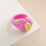 Big Acrylic Colorful Flower Women Ring Aesthetic – Jewelry Gift Ideas — 5