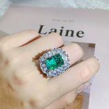 Vintage Emerald Ring Colored Gems – Meaningful Gifts — 4