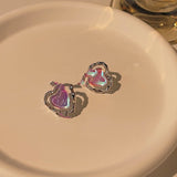 925 Silver Needle Heart Shaped Earrings – Everyday Gifts — 2