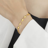 Gold Chain Heart Bracelet Stainless Steel – Jewelry Gift Ideas — 3