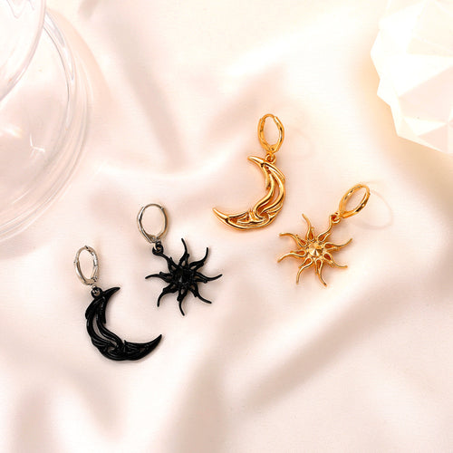 Asymmetrical Abstract Earrings Short Hollow Star – Practical Gifts — 2