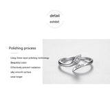 Sterling Silver Snake Ring Female Stackable Band Ring – Gifts for Her — 9