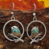 Round Aerial Bird Group Pendant Earrings – Jewelry Gift Ideas — 3