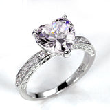 Inlaid AAA Heart-shaped Zircon Ring – Useful Gifts — 13
