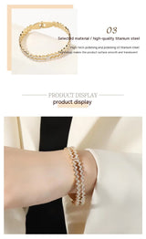 Women's Wave Diamond Simple All-match Bracelet – Jewelry Gift Ideas — 3