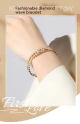 Women's Wave Diamond Simple All-match Bracelet – Jewelry Gift Ideas — 6