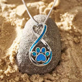 Personalized Footprints Alloy Pendant Necklace – Jewelry Gift Ideas — 4