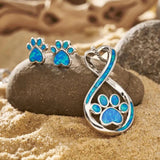 Personalized Footprints Alloy Pendant Necklace – Jewelry Gift Ideas — 2
