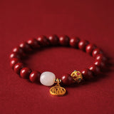 Raw Ore Cinnabar Bracelet Natural For Women – Jewelry Gift Ideas — 9