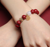 Raw Ore Cinnabar Bracelet Natural For Women – Jewelry Gift Ideas — 14