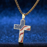 Flag Cross Necklace – Jewelry Gift Ideas — 17