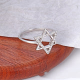 Sterling Silver Belief Hexagonal Mango Ring Ring – Birthday Gifts — 7