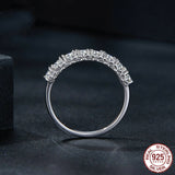 Sterling Silver S925 Pattern Moissanite Ring – Holiday Gift Ideas — 4