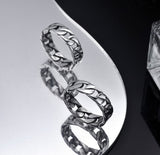 925 Silver Couple Couple Rings Men's Vintage Ring – Gifts for Him — 8
