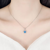 Pendant Necklace Ear Stud Bracelet Suit Women's – Jewelry Gift Ideas — 16