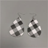 Duplex Printing Drop-shaped Leather Earrings – Practical Gifts — 11