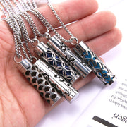 Cylinder Aromatherapy Pendant Titanium Steel – Jewelry Gift Ideas — 1