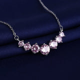Zircon Straight Chain Necklace Women's Pendant – Jewelry Gift Ideas — 17