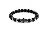 Tigereye Cross Beaded Bracelet – Jewelry Gift Ideas — 12