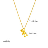 Cute Cartoon Three-dimensional Bear Necklace – Jewelry Gift Ideas — 2