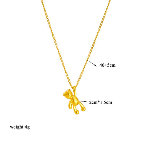 Cute Cartoon Three-dimensional Bear Necklace – Jewelry Gift Ideas — 2