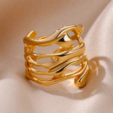 Fashion Alloy Geometric Irregular Ring – Stylish Gifts — 8