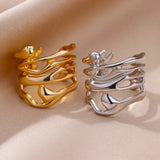Fashion Alloy Geometric Irregular Ring – Stylish Gifts — 11
