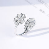 Creative Flower Ring Fashion Big Flower Full Diamond – Stylish Gifts — 19
