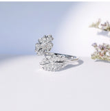 Creative Flower Ring Fashion Big Flower Full Diamond – Stylish Gifts — 10