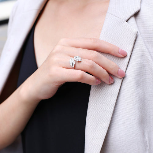 Creative Flower Ring Fashion Big Flower Full Diamond – Stylish Gifts — 2