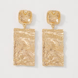 Alloy Pleated Elegant And Simple Earrings Geometric – Small Gift Ideas — 2