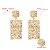 Alloy Pleated Elegant And Simple Earrings Geometric – Small Gift Ideas — 13