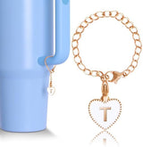 Love Alloy Oil Drop Letter Pendant Water Bottle Handle – Stylish Gifts — 8