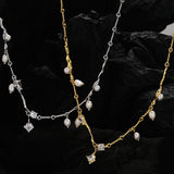 Women's Sterling Silver Pearl Necklace Handmade – Jewelry Gift Ideas — 9