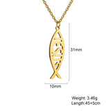 Cute Fish Love Words Simple Tassel Necklace – Jewelry Gift Ideas — 10