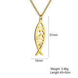 Cute Fish Love Words Simple Tassel Necklace – Jewelry Gift Ideas — 8