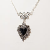 Burning Love Pendant Silver Lace Love Necklace – Jewelry Gift Ideas — 2