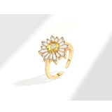 Sunflower Ring Fashion All-match Opening – Stylish Gifts — 8
