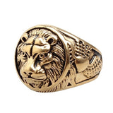 Domineering Lion's Head Ring Style Steel Titanium – Stylish Gifts — 8