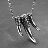 Men's Fashion Skull Indian Wolf Tooth Necklace – Jewelry Gift Ideas — 11
