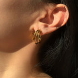 Stainless Steel Ring-shaped Earrings – Practical Gifts — 5