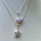 Simple Necklace Stars Heart Freshwater Pearl – Jewelry Gift Ideas — 5