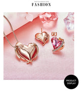 Angel Necklace Ear Stud Jewelry Suit Simple – Jewelry Gift Ideas — 5