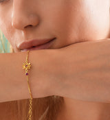 Moon Flower Zircon Birthday Bracelet Titanium – Jewelry Gift Ideas — 7