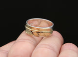 S925 Sterling Silver Fashion Simple Feather Ring – Stylish Gifts — 10