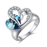 Titanic Sapphire Crystal Heart Of Ocean Ring – Thoughtful Gifts — 8