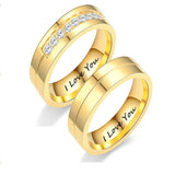Titanium Steel Couple Ring I LOVE YOU Engagement – Gifts for Couples — 11