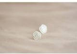 Sterling Silver Spiral Flower Stud Earrings – Surprise Gifts — 4