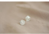 Sterling Silver Spiral Flower Stud Earrings – Surprise Gifts — 6