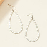 Metal Water Drop Hollow Stud Earrings Simple – Everyday Gifts — 5